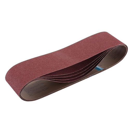 Draper 09264 Cloth Sanding Belt, 100 x 915mm, 80 Grit (Pack of 5)
