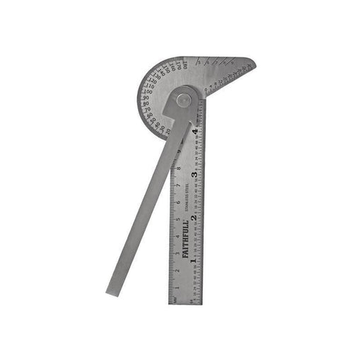 Faithfull Multi Purpose Angle Protractor 100mm (4in) Faithfull - RockBottom Northampton