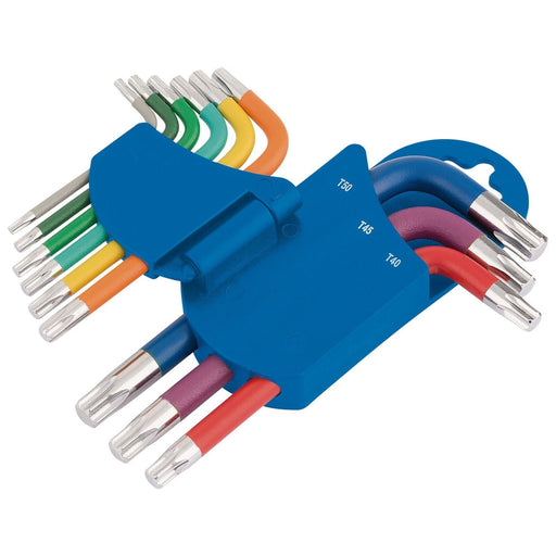Draper 66135 Draper Expert TX-STAR® Metric Coloured Short Arm Key Set (9 Piece)