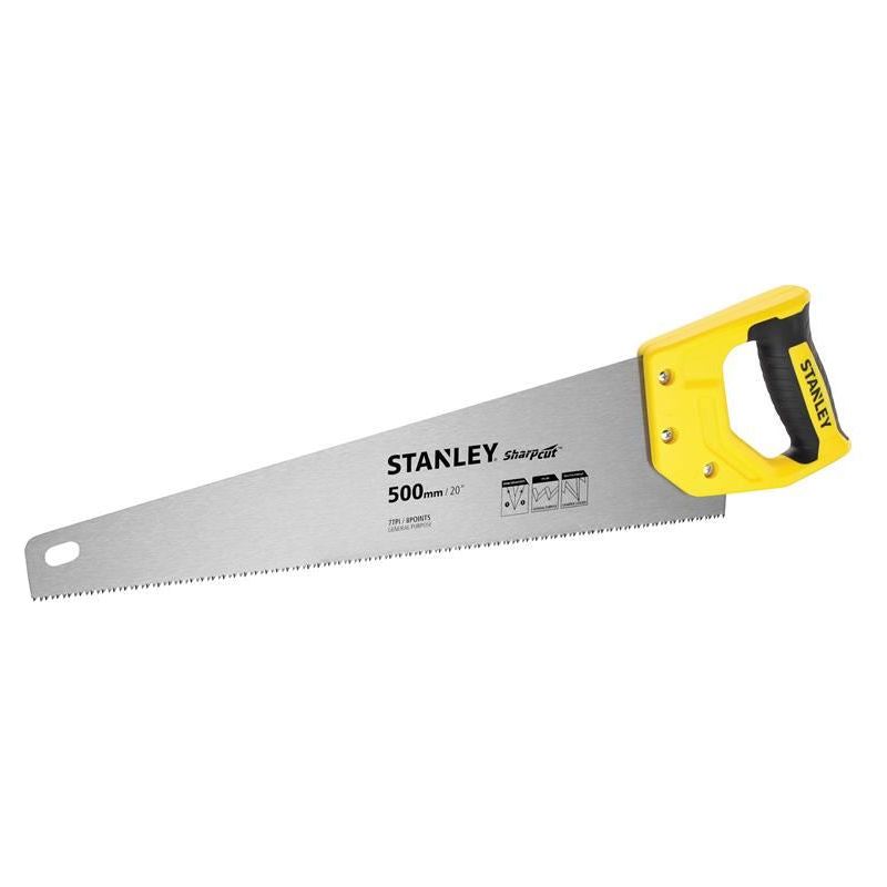 Stanley® Hand Tools Sharpcut™ Handsaw 500mm (20in) 7 TPI STANLEY® Hand Tools - RockBottom Nothampton