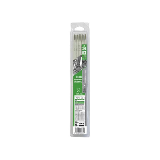 Gys Welding Stainless Steel Electrodes 316L 2.0mm (Pack 12) GYS WELDING - RockBottom Northampton