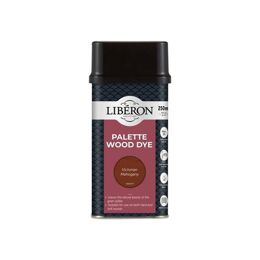 Liberon Palette Wood Dye Victoria Mahogany 250ml Liberon - RockBottom Northampton