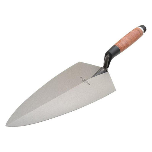 Marshalltown 19L Philadelphia Pattern Brick Trowel Leather Handle 12in Marshalltown - RockBottom Northampton
