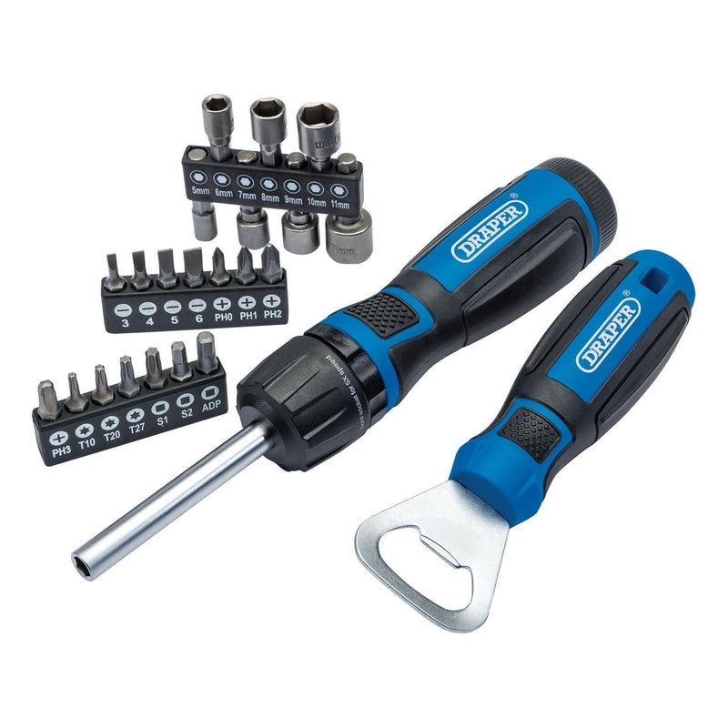 Draper 70443 Ratchet Screwdriver (23 Piece)
