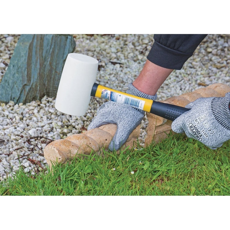 Draper 09119 Draper Expert Non-Marking Rubber Head Mallet with Fibreglass Shaft, 680g/24oz