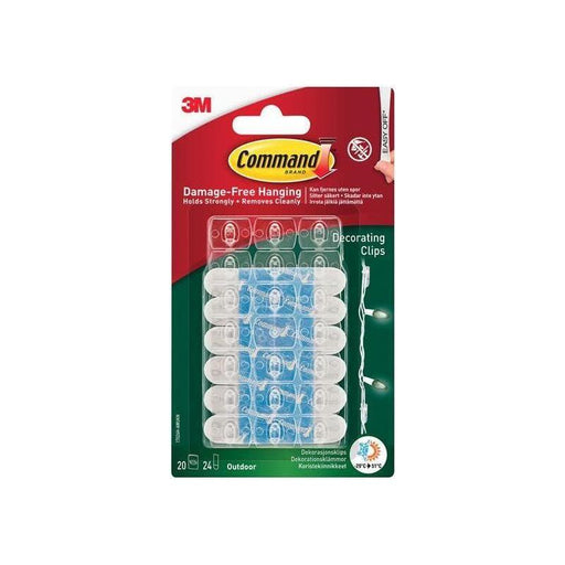 Command™ Clear Outdoor Decorating Clips (Pack 20) Command™ - RockBottom Northampton