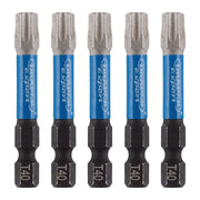 Draper 05672 Draper Expert TX-STAR® Impact Screwdriver Bits, T40 x 50mm, 1/4" Hex (Pack of 5)