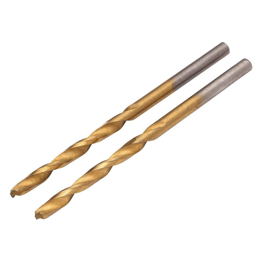 Draper 08864 HSS Titanium Nitride Coated Drill Bit, 3.5 x 70mm (Pack of 2)