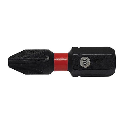 Forgefix ForgeFast Pozidriv Compatible Impact Bit PZ3 x 25mm (Card 2) ForgeFix - RockBottom Northampton