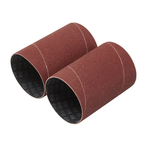 Draper 08406 Aluminium Oxide Sanding Sleeves, 75 x 115mm, 80 Grit (Pack of 2)