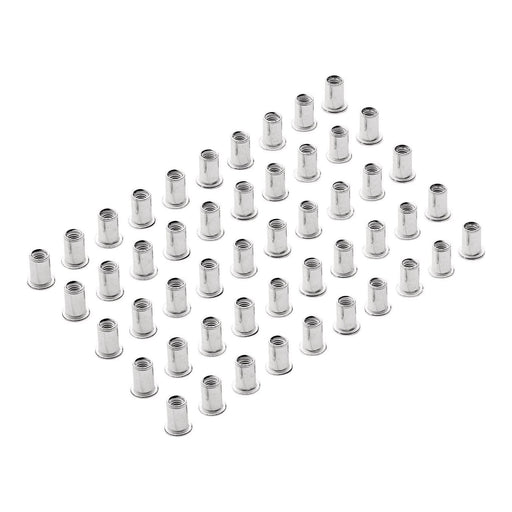 Draper 04053 Zinc Plated Threaded Insert Rivet Nuts, M6 x 1.0mm (Pack of 50)