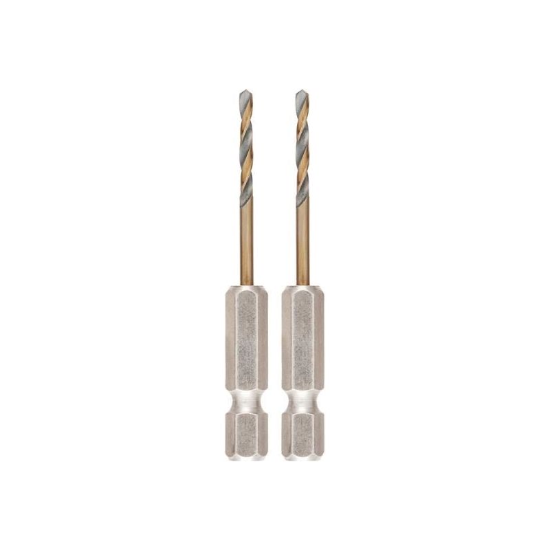 Dewalt Power Tools BLACK&GOLD Hex HSS-G Drill Bits (2) 2.5mm DeWALT Power Tools - RockBottom Northampton