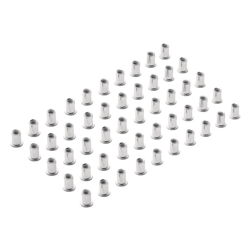 Draper 04054 Zinc Plated Threaded Insert Rivet Nuts, M8 x 1.25mm (Pack of 50)