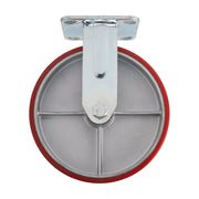 Fixed Plate Fixing Heavy Duty Polyurethane Wheel, 200mm Diameter, S.W.L. 500kg Draper - Town Tools