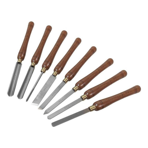 Faithfull HSS Turning Chisel Wooden Boxed Set, 8 Piece Faithfull - RockBottom Northampton