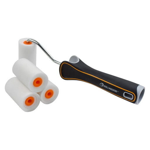 Draper 08591 ROLLINGDOG SUPER-EDGE™ Mini High-Density Paint Roller Set, 2"/50mm (5 Piece)