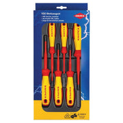 Draper 90235 KNIPEX 00 20 12 VO4 VDE Slotted/Phillips®/Pozidriv® Screwdriver Set, 6 Parts