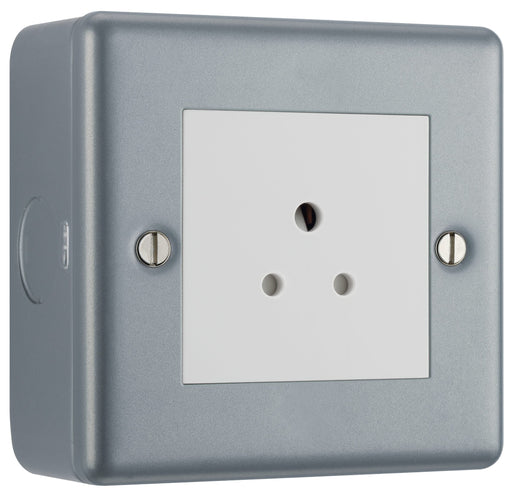 BG Electrical Metal Clad - 2A, single, unswitched, round pin