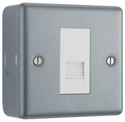 BG Electrical Metal Clad - Single, telephone socket, master