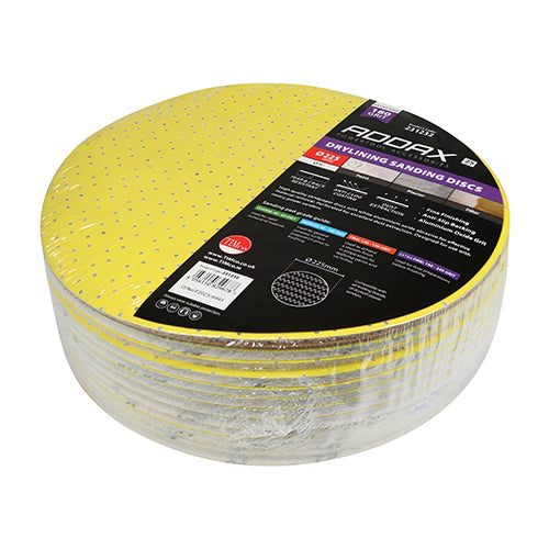 TIMCO Drylining Sanding Discs Grit Yellow