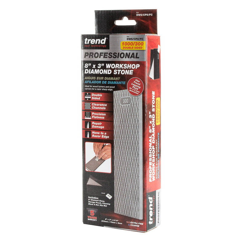 DWS/CP8/FC - Classic Pro stone fine/coarse 8" x 3" inch double-sided