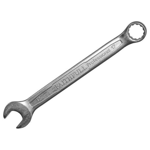 Faithfull Combination Spanner CV Satin Finish 17mm Faithfull - RockBottom Northampton