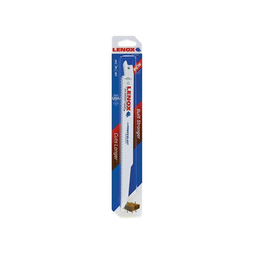 Lenox 20582-956R Wood Cutting Reciprocating Saw Blade 230mm 6 TPI (Pack 5) LENOX - RockBottom Northampton