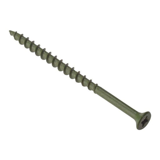 Forgefix Decking Screw Pozi Compatible ST Green Anti-Corrosion 4.5 x 75mm Tub 1000 ForgeFix - RockBottom Northampton