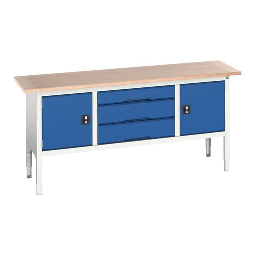 Bott Verso Adjustable Height Storage Bench 2000 x 600mm Bott - RockBottom Northampton