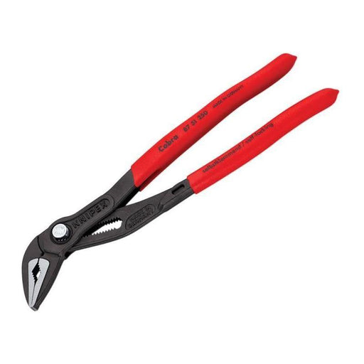 Knipex Cobra® ES Extra Slim Water Pump Pliers PVC Grip 250mm Knipex - RockBottom Northampton