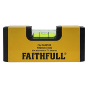 Faithfull Magnetic Mini Level 100mm Faithfull - RockBottom Northampton