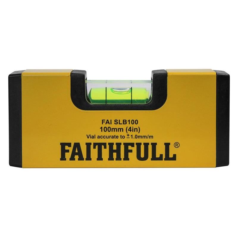 Faithfull Magnetic Mini Level 100mm Faithfull - RockBottom Northampton