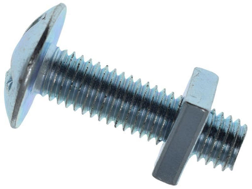 METALMATE Roofing Bolt & Nut ZP M8 x 30mm (Box 25) METALMATE� - RockBottom Northampton