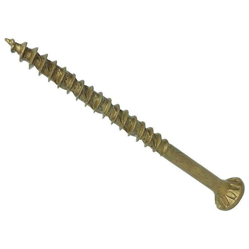 Forgefix ForgeFast TORX® Compatible Decking Screws CSK Tan 4.5x75 T25 Tub 400 ForgeFix - RockBottom Northampton