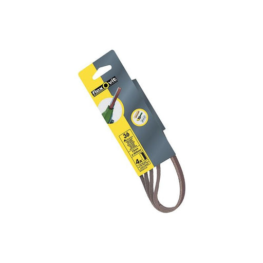Flexovit Powerfile Sanding Belt 454mm x 13mm Medium 80g (Pack 4) Flexovit - RockBottom Northampton