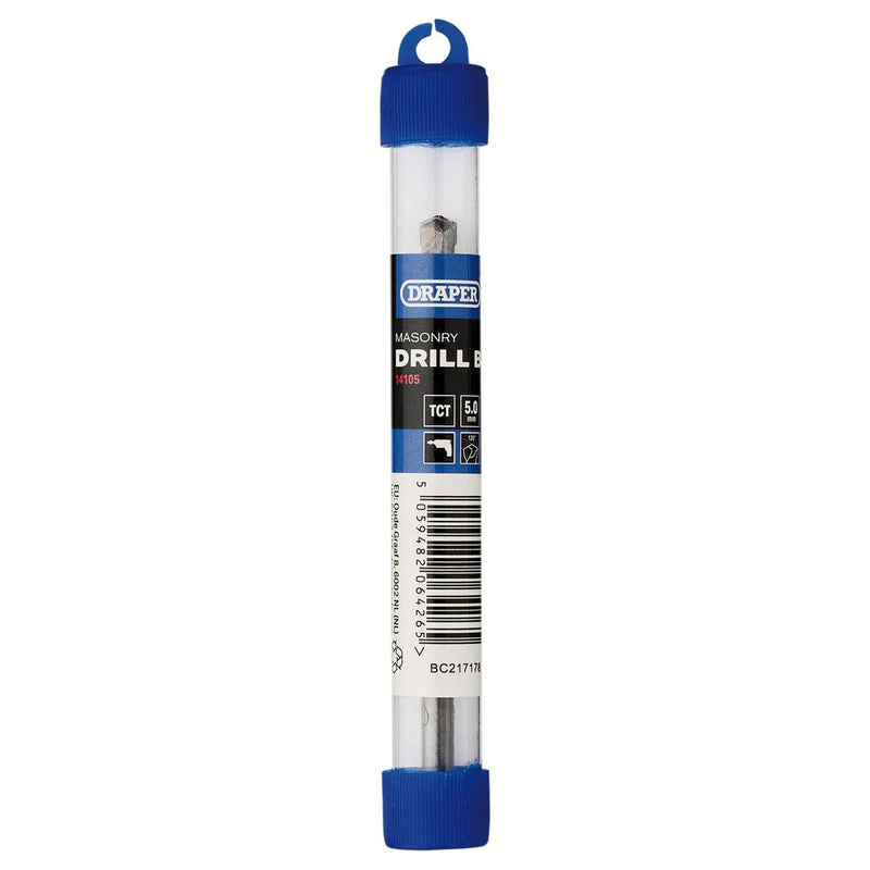 Draper TCT Masonry Drill Bit, 5.0 x 85mm Draper - Town Tools
