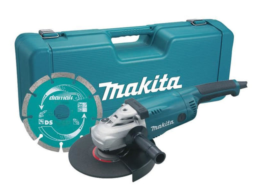 Makita GA9020KD 230mm Angle Grinder with Case & Diamond Wheel 2000W 240V Makita - RockBottom Northampton 
