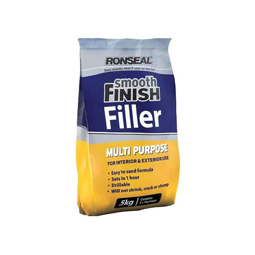 Ronseal Smooth Finish Multipurpose Wall Powder Filler 5kg Ronseal - RockBottom Nothampton