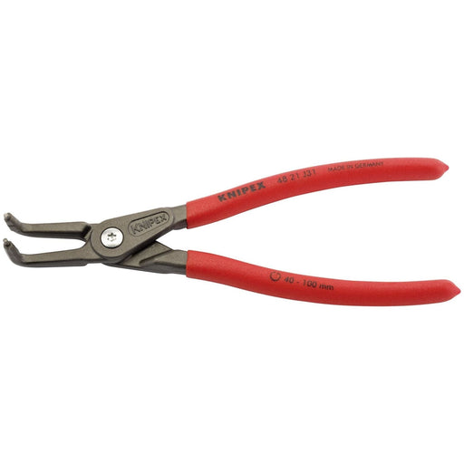 Draper 75086 KNIPEX 48 21 J31 SB Precision Circlip Pliers For Internal Circlips In Bore Holes, 210mm