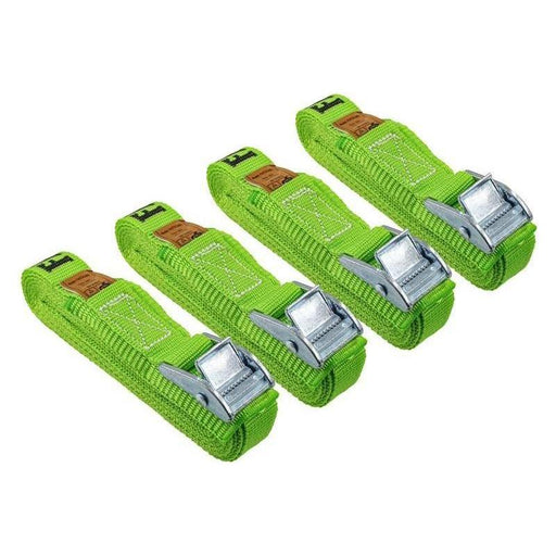 Faithfull Cam Buckle Tie-Downs 5m x 25mm, 4 Piece Faithfull - RockBottom Northampton