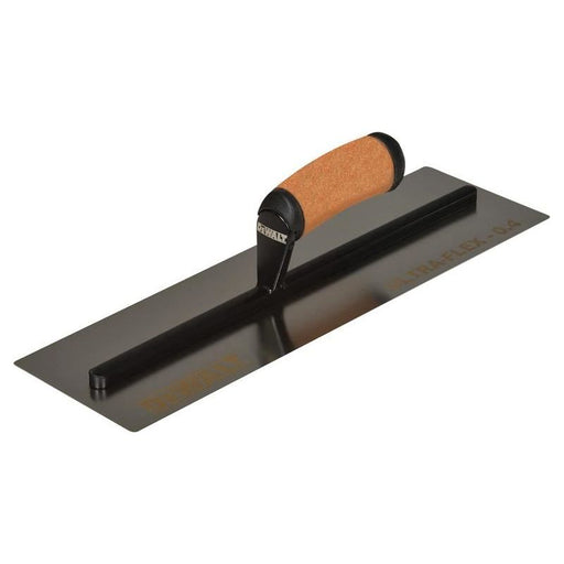 Dewalt Drywall 0.4mm FLEX Stainless Steel Flat Trowel, Leather Handle 16in DEWALT Drywall - RockBottom Northampton