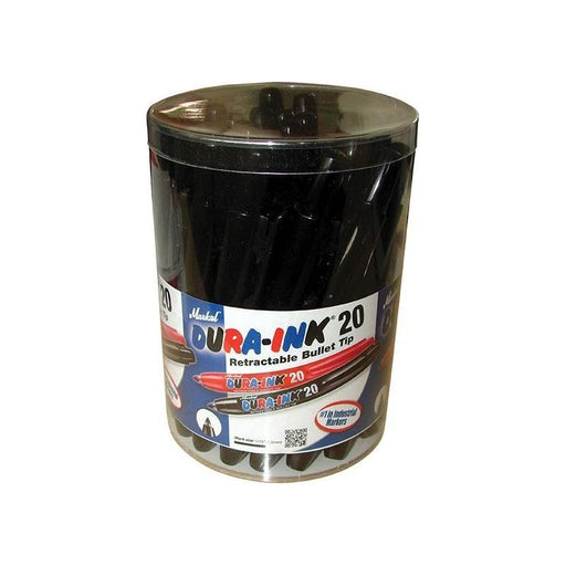 Markal DURA-INK® 20 Retractable Marker - Black (Tub 24) Markal - RockBottom Northampton