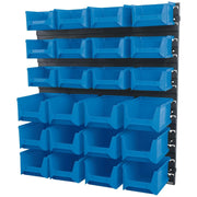 Draper 06798 24 Bin Wall Storage Unit, Small/Medium Bins