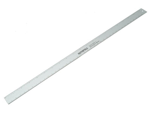 Faithfull Aluminium Flat Rule 1m/39in Faithfull - RockBottom Northampton