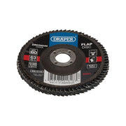 Draper 82351 Zirconium Oxide Flap Disc, 100 x 16mm, 60 Grit