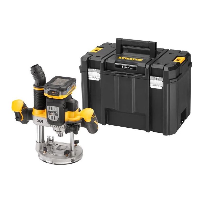 Dewalt Power Tools DCW620H2 1/2in Plunge Router 18V 2 x 5.0Ah POWERSTACK™ Li-ion DeWALT Power Tools - RockBottom Northampton