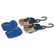 Draper 92769 Ratchet Tie Down Straps, 4.5m x 25mm, 225kg (2 Piece)