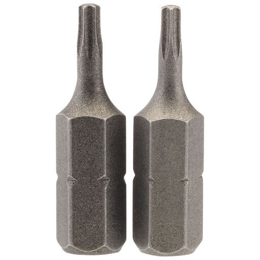 Draper 66426 Draper TX-STAR® Insert Bit, 1/4" Hex, 25mm Long, T8 (Pack of 2)