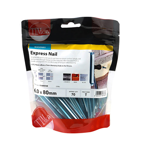 TIMCO Express Nails Silver — Bag