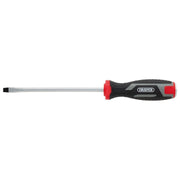 Draper Pound Thru Slotted Soft Grip Screwdriver, SL6.5 x 150mm Draper - Town Tools